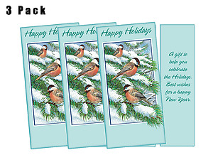 A Gift To Help You Celebrate ~ 3 Pack ~ Christmas Holiday Gift Card or Money Holder