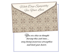 Close In Thought ~ Sympathy Card