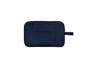 Men's Navy Accessory Zip Top Toiletry Travel Bag