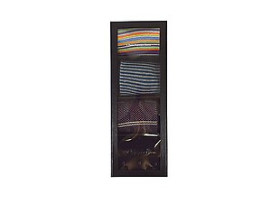 Men's Fancy Multi Colored Socks Gift Box ~ 4 pair ~ Style 0623