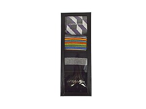 Men's Fancy Multi Colored Socks Gift Box ~ 4 pair ~ Style 0625