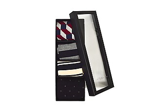Men's Fancy Multi Colored Socks Gift Box ~ 4 pair ~ Style 0630