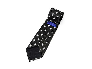 Dark Gray Soccer Balls Novelty Tie