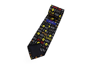 #1 Dad Smiley Face Novelty Tie