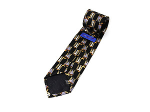 Olive Men's Sailing Polyester Printed Novelty Tie