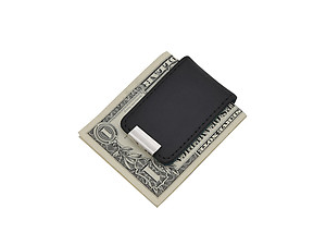 Two-Tone Leather and Zinc-Alloy Money Clip