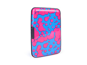 Pink Spot Aluminum Wallet Credit Card Holder With RFID Protection