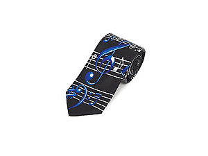 Men's Music Notes Polyester Printed Novelty Tie