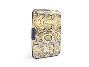 Yellow Snake Aluminum Wallet Credit Card Holder With RFID Protection