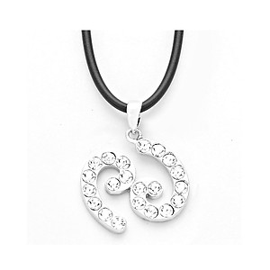 Cancer Crystal Pave Zodiac Pendant Necklace