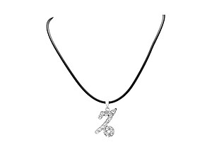 Capricorn Crystal Pave Zodiac Pendant Necklace