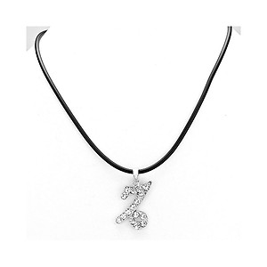 Capricorn Crystal Pave Zodiac Pendant Necklace