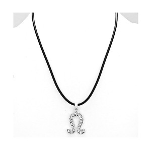 Leo Crystal Pave Zodiac Pendant Necklace