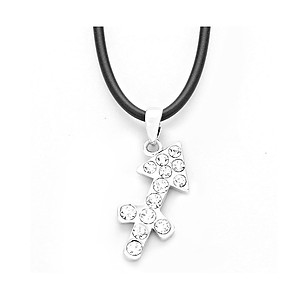 Sagittarius Crystal Pave Zodiac Pendant Necklace