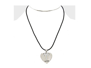 Aries 2 Layer Crystal Zodiac Heart Pendant Necklace