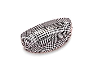 Pink Geo Pattern Hard Clamshell Eyeglass / Sunglass Case