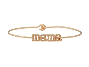 Mama Inspirational Message Stencil Wire Hook Clasp Bangle Bracelet