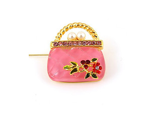 Acrylic Handbag Brooch