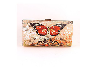 Black Butterfly Fashion Clutch Bag Evening Bag