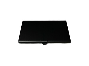 Black Metallic Thin Stainless Steel Business Card Case