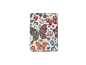 Butterfly Pattern Double Compact Mirror w/ Crystal Stones
