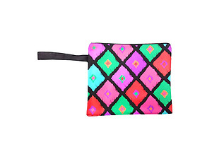 Water Resistant Ikat Diamond Wet Bikini Beach Clutch Bag