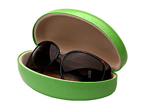 Colorful Glossy Clamshell Eyeglass / Sunglass Case