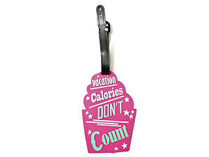 Vacation Calories (2)~ Travel Suitcase ID Luggage Tag and Suitcase Label