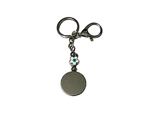 Evil Eye Silver Claw Hook Pendant Keychain Handbag Charm