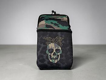 Colorful & Fun Neoprene Cigarette Pouch with Zipper Pocket