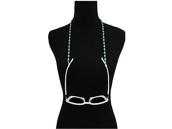 Colorful Fashion Lanyard Necklace Stone Bead Eyeglass Chain Holder