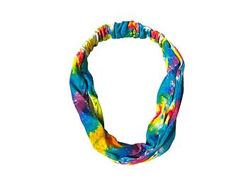 Gradient Tie Dye Wide Cotton Stretch Headband Hair Accessory
