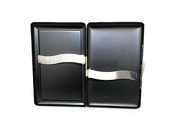 Glitz & Glam Double Sided Metal Wallet or Cigarette Case for Kings