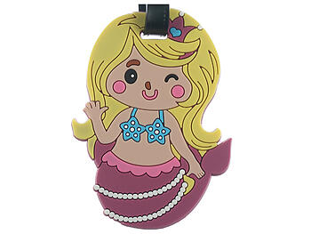 Baby Mermaid ~ Travel Suitcase ID Luggage Tag and Suitcase Label
