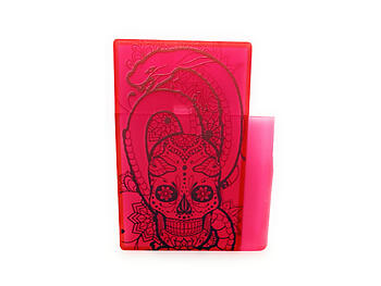 Colorful & Fun Cigarette Box with Built In Lighter Holder Fits Kings