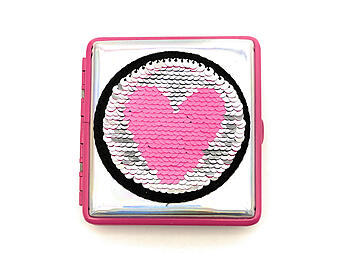 Sequin Patch Double Sided Wallet or Cigarette Case for Kings