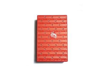 Red Kingsize Bedazzled Push Open Plastic Cigarette Case