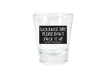 Such A Nice Day, Please Don't F#ck It Up Shot Glass