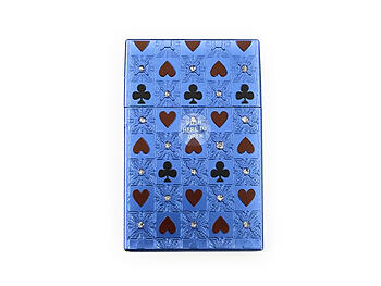 Blue Kingsize Poker Design Cigarette Case