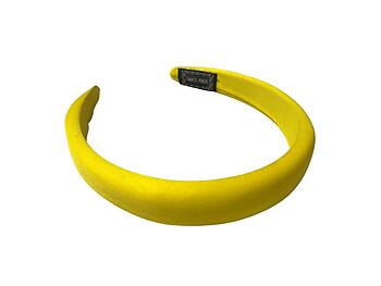 Yellow Handmade Padded Cushion Fashion Headband Hair Accessory