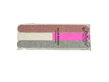 3 Pack Glitter Nail File Gift Set ~ Pink & Silver