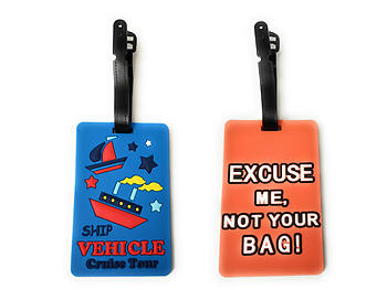 Cruise Tour & Orange Not Your Bag Set ~ Travel Suitcase ID Luggage Tag and Suitcase Label