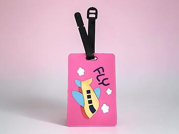 Pink Fly ~ Travel Suitcase ID Luggage Tag and Suitcase Label