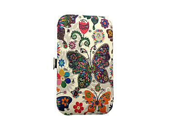 Butterfly Pattern 7 Pc Manicure Set in Padded Case