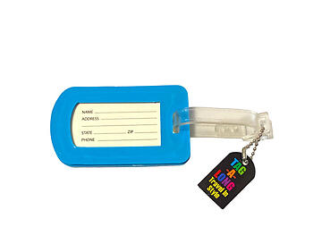 Blue Good Weather ~ Inspirational Travel Suitcase Label ID Luggage Tag