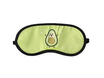 Green Avocado Theme Sleeping Mask w/ Elastic Back for Sleep or Trave