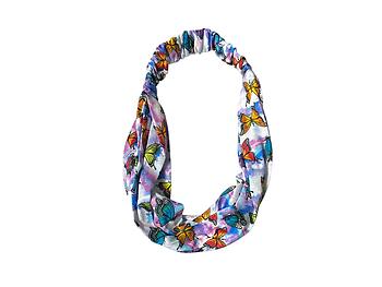 Tie Dye Butterflies Wide Cotton Stretch Headband Hair Accessory