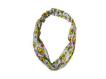 Purple Avocadorable Wide Cotton Stretch Headband Hair Accessory