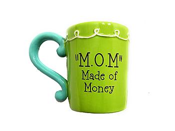 M. O. M. ~ Made of Money Festive Flower Ceramic Mug