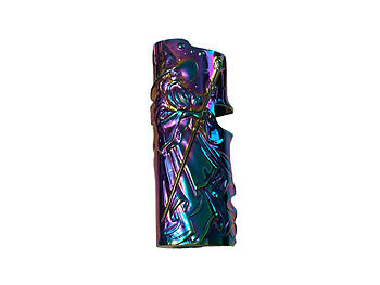 Wizard Iridescent Mystic Lighter Case & Bottle Opener Fits Bic Lighters